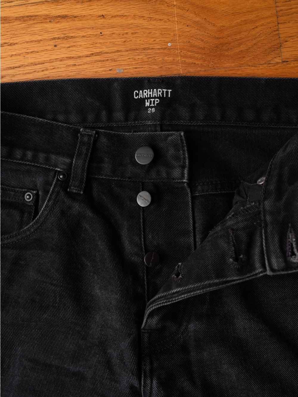 Carhartt WIP Slim Black Men's Jeans
